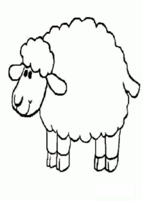 Disegno di pecora da stampare e colorare 85