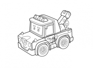 Disegno di Robocar da stampare e colorare 20