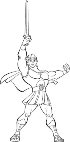 Disegno di Hercules da stampare e colorare 16