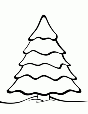 Disegno di albero di Natale da stampare e colorare 209