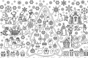 Disegno di mandala da stampare e colorare 1001