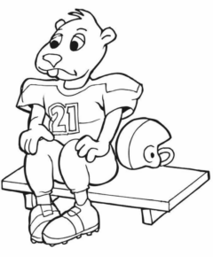 Disegno di football americano da stampare e colorare 27