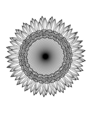Disegno di mandala da stampare e colorare 1178
