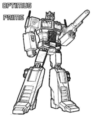 Disegno di Transformers da stampare e colorare 8