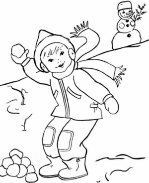 Disegno di bambino da stampare e colorare 258
