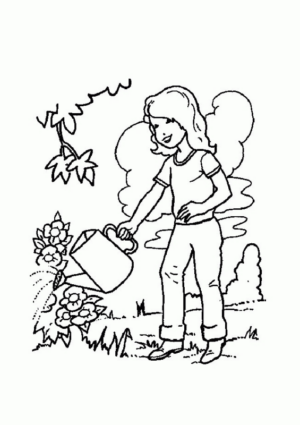 Disegno di giardiniere da stampare e colorare 25