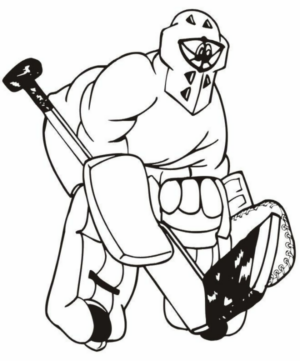 Disegno di hockey da stampare e colorare 16
