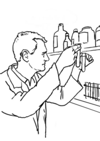 Disegno di scienziato da stampare e colorare 17