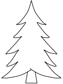 Disegno di albero di Natale da stampare e colorare 23 Disegno di albero di Natale da stampare e colorare 23
