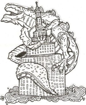 Disegno di Godzilla da stampare e colorare 25