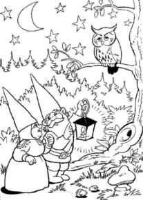 Disegno di gnomo e folletto da stampare e colorare 20
