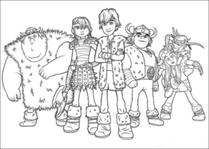 Disegno di Dragon Trainer da stampare e colorare 40