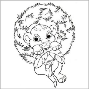Disegno di Re Leone da stampare e colorare 206