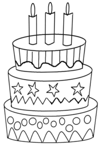 Disegno di compleanno da stampare e colorare 89