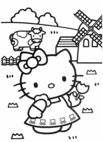 Disegno di Hello Kitty da stampare e colorare 183