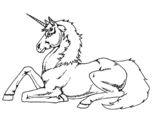 Disegno di unicorno da stampare e colorare 121