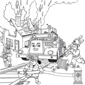 Disegno di Trenino Thomas da stampare e colorare 25