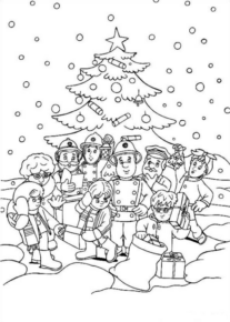 Disegno di pompiere da stampare e colorare 35