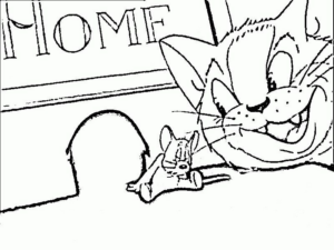 Disegno di Tom e Jerry da stampare e colorare 44