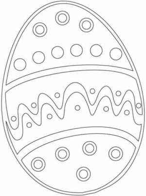 Disegno di uovo di Pasqua da stampare e colorare 103