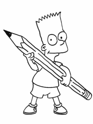 Disegno di I Simpson da stampare e colorare 76