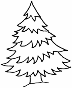 Disegno di albero di Natale da stampare e colorare 189