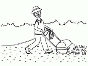 Disegno di giardiniere da stampare e colorare 30