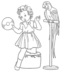 Disegno di pappagallo da stampare e colorare 48