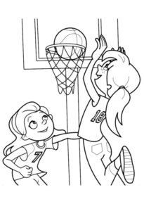 Disegno di basket da stampare e colorare 44