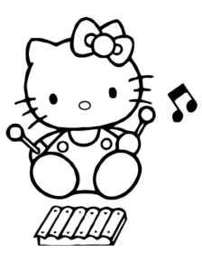 Disegno di Hello Kitty da stampare e colorare 13