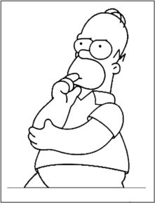 Disegno di I Simpson da stampare e colorare 27