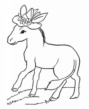 Disegno di cavallo da stampare e colorare 209