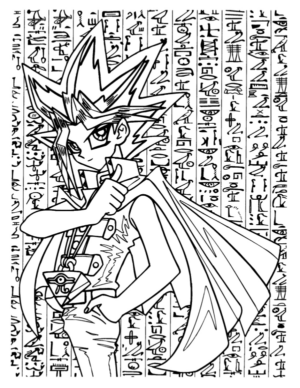 Disegno di Yu-Gi-Oh! da stampare e colorare 8