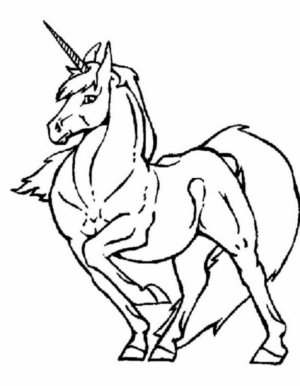Disegno di unicorno da stampare e colorare 64