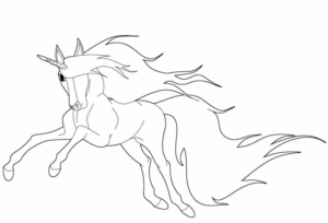 Disegno di unicorno da stampare e colorare 46