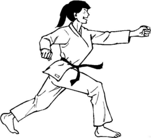 Disegno di karate da stampare e colorare 8