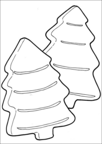 Disegno di albero di Natale da stampare e colorare 90