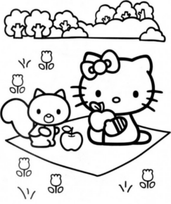 Disegno di Hello Kitty da stampare e colorare 148