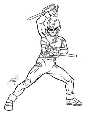 Disegno di Power Rangers da stampare e colorare 6