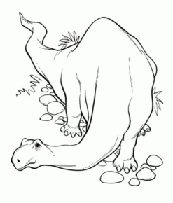Disegno di Brontosauro da stampare e colorare 29