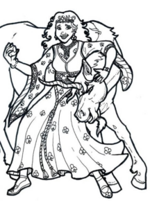 Disegno di unicorno da stampare e colorare 126