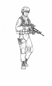 Disegno di soldato da stampare e colorare 43