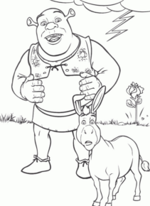 Disegno di Shrek da stampare e colorare 17
