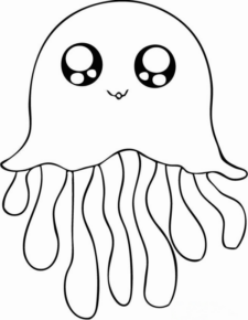 Disegno di medusa da stampare e colorare 8