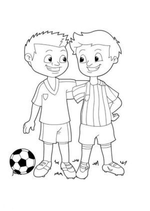 Disegno di calcio da stampare e colorare 51