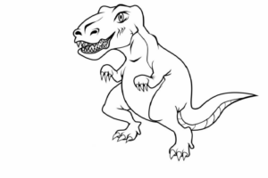 Disegno di Tirannosauro da stampare e colorare 98
