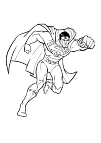 Disegno di Superman da stampare e colorare 4