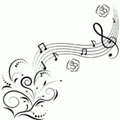 Disegni di Note Musicali da colorare