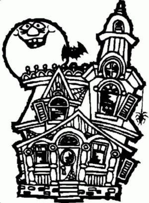 Disegno di casa infestata da stampare e colorare 19 Disegno di casa infestata da stampare e colorare 19
