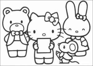 Disegno di Hello Kitty da stampare e colorare 222